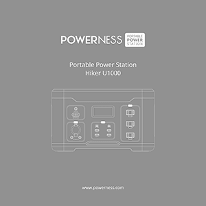 Powerness Hiker U1000 Portable Power Station User Manual