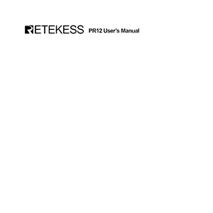 Retekess PR12 Portable AM/FM Radio User Manual