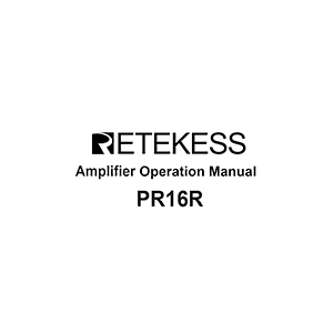 Retekess PR16R Portable Voice Amplifier Operation Manual