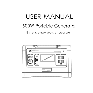 Rockpals MT-500 Portable Power Station User Manual