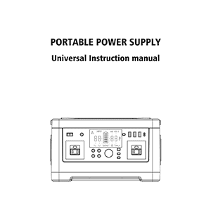 Rockpals P63 Portable Power Station Instruction Manual