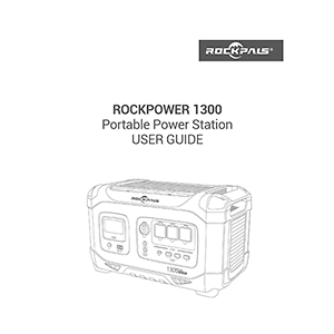 Rockpals Rockpower 1300 Portable Power Station User Guide