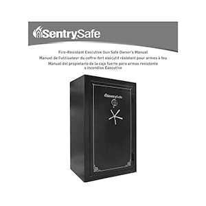 SentrySafe GT5926E Fire-Resistant Gun Safe Owner's Manual