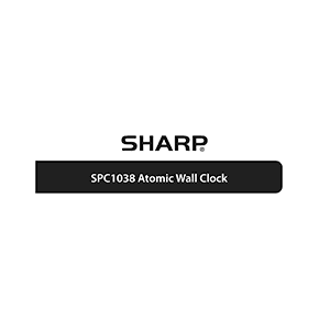 Sharp SPC1038 Atomic Digital Wall Clock Instruction Manual