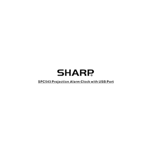 Sharp SPC543 Projection Alarm Clock Instruction Manual