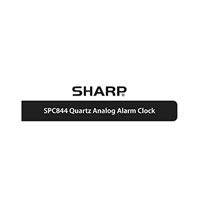 Sharp SPC844 Quartz Analog Alarm Clock Instruction Manual