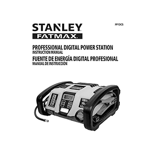 Stanley FATMAX PP1DCS 1200A Jump-Starter / Power Station Instruction Manual