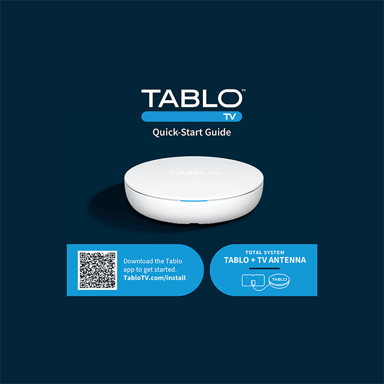 Tablo (4th Generation) Over-the-Air (OTA) DVR User Manual