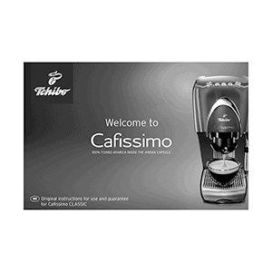 Tchibo CAFISSIMO CLASSIC Coffee Machine 280191 Instruction Manual