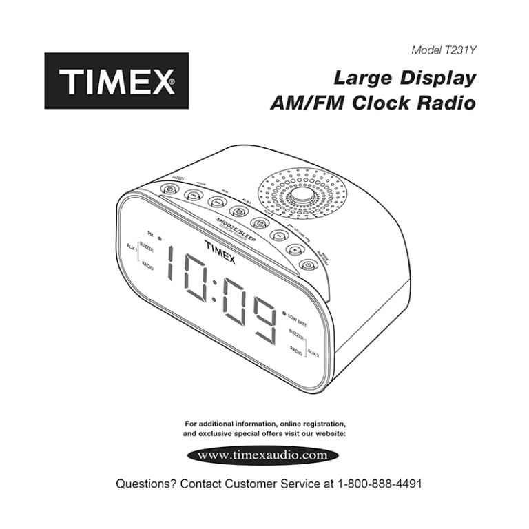 Timex T Ba Alarm Clock Manual