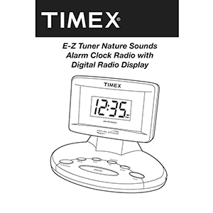 Timex T238 Alarm Clock Radio User Manual