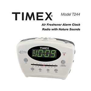 Timex T244 Alarm Clock Radio User Manual