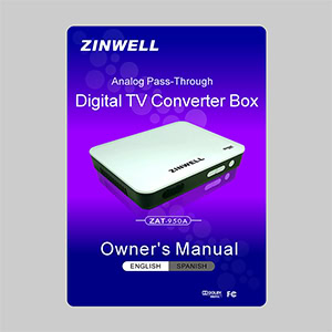 Zinwell ZAT-950A Digital Converter Box Owner's Manual