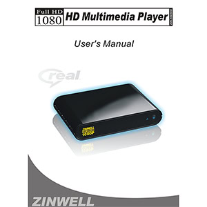 Zinwell ZIN-5005HD Multimedia Player User's Manual